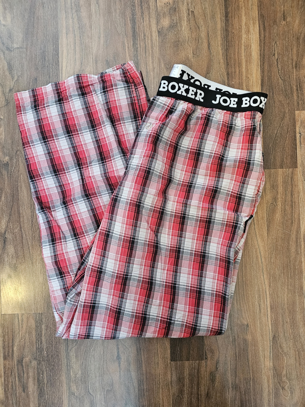 Joe Boxer Red Black White Plaid Lounge Pants